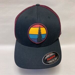 Columbia Flex Fit Tree Logo Mesh Hat Size S/M